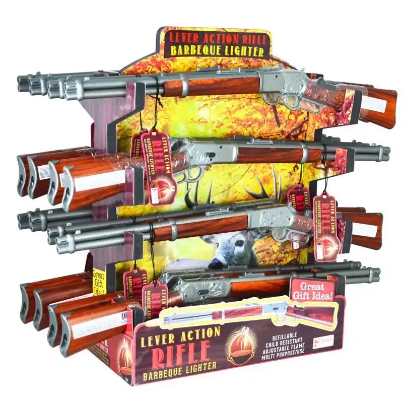 GEI Multicolored Lever Action Rifle Barbecue Lighter 1 Pk