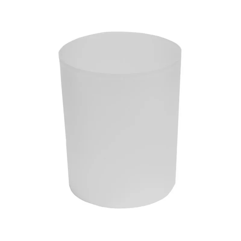 Sttelli Kaleidoscope 10L White Polypropylene Trash Bin