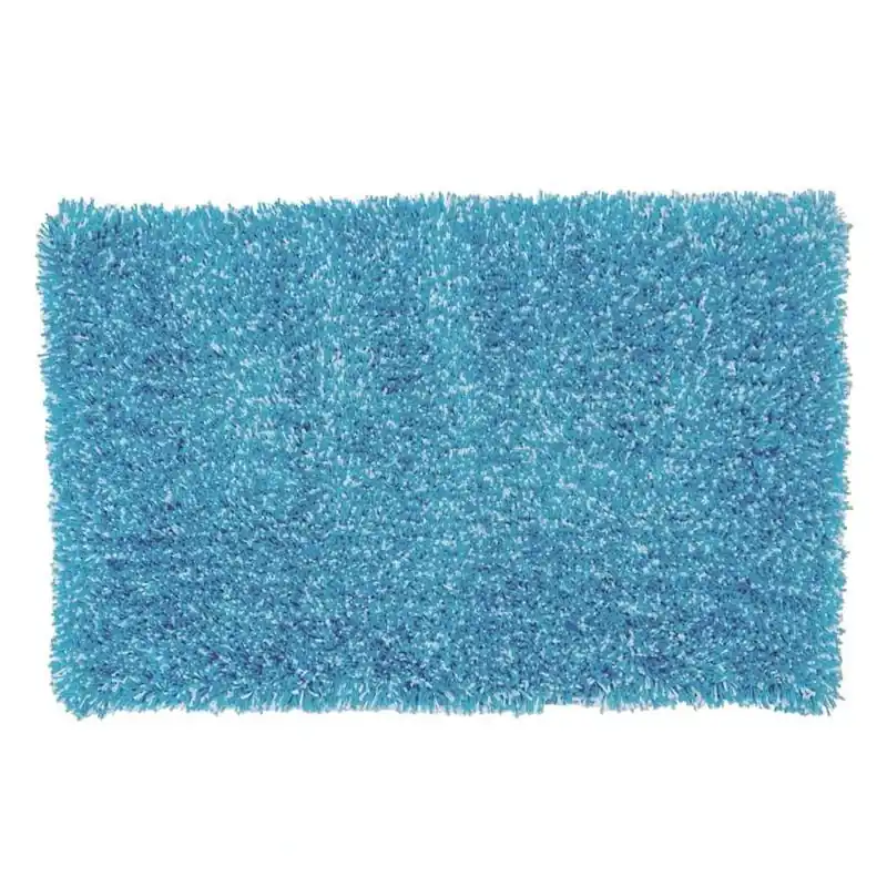 Sttelli Intermix 32" X 20" Blue Cotton‑Polyester Bath Mat – Soft Absorbent Rug