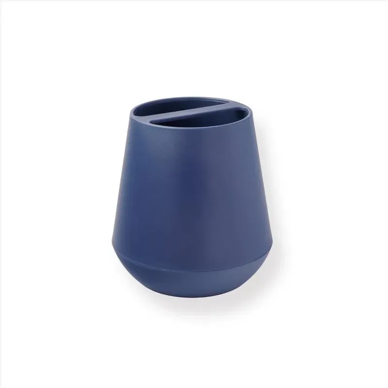 Sttelli Belize Navy Plastic Toothbrush Holder – Compact Bathroom Organizer