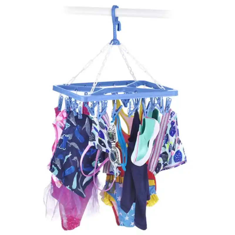 18.5 In. H X 11.6 In. W X 2 In. D Clip And Dry Hanger With 26 Clips