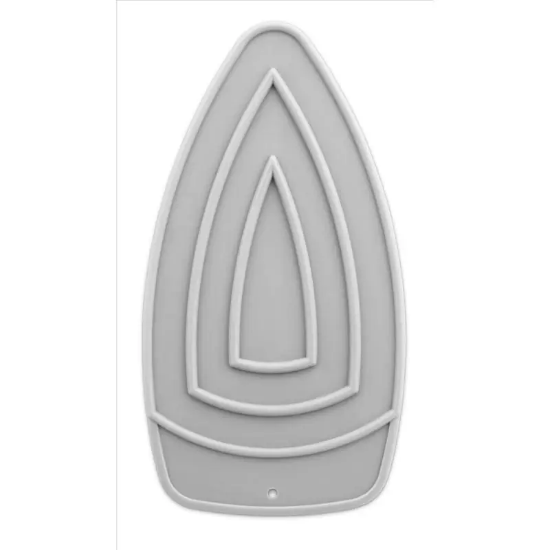 5.8 In. W X 0.3 In. L Silicone Gray Ironing Board Cover And Pad
