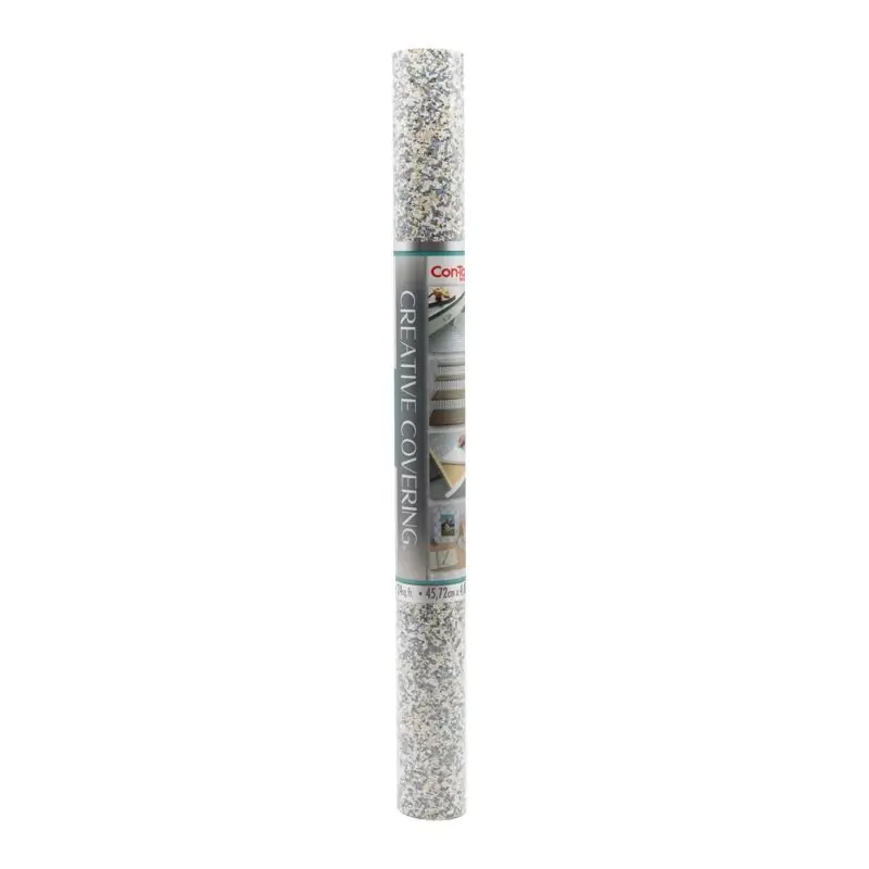 16 Ft. L X 18 In. W Gray Granite Self-adhesive Shelf Liner