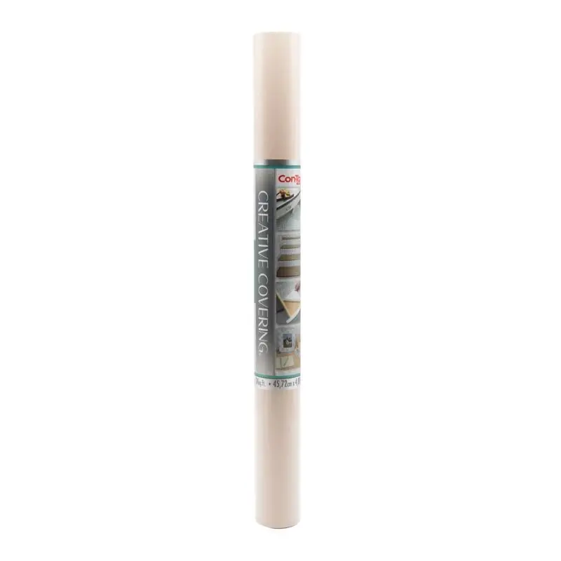 16 Ft. L X 18 In. W Almond Self-adhesive Shelf Liner