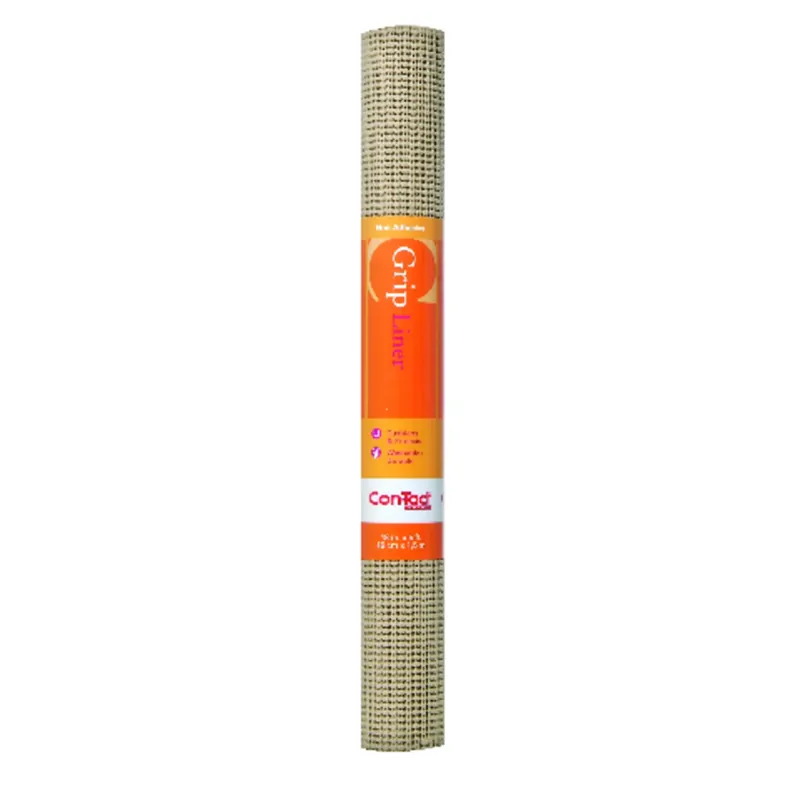 Beaded Grip 5 Ft. L X 18 In. W Taupe Non-adhesive Shelf Liner