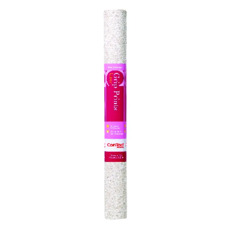 Grip Prints 4 Ft. L X 18 In. W Beige Granite Non-adhesive Shelf Liner