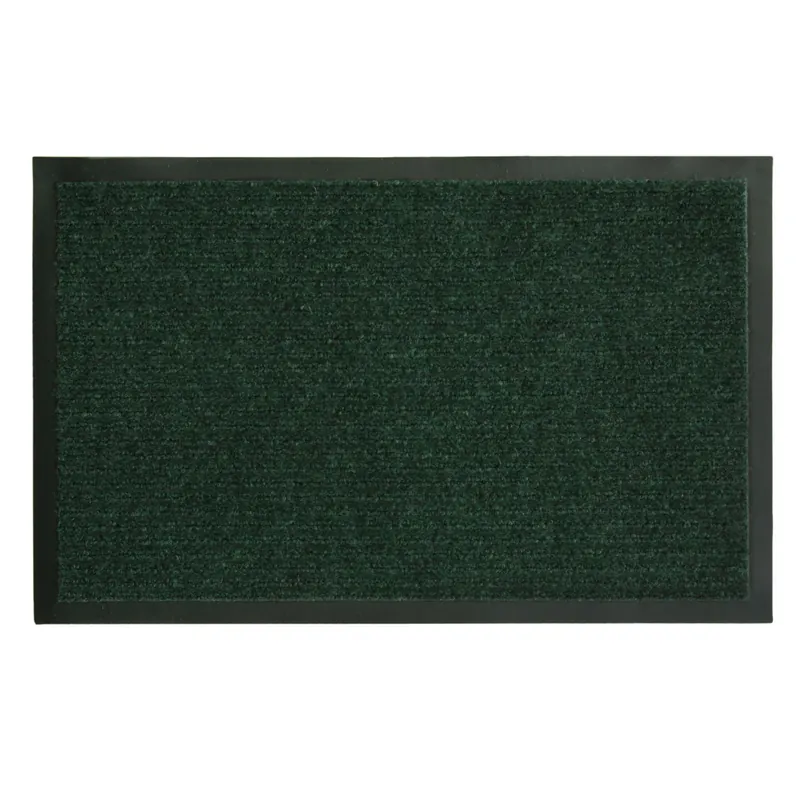 28 In. L X 18 In. W Green Ribbed Polypropylene Utility Mat