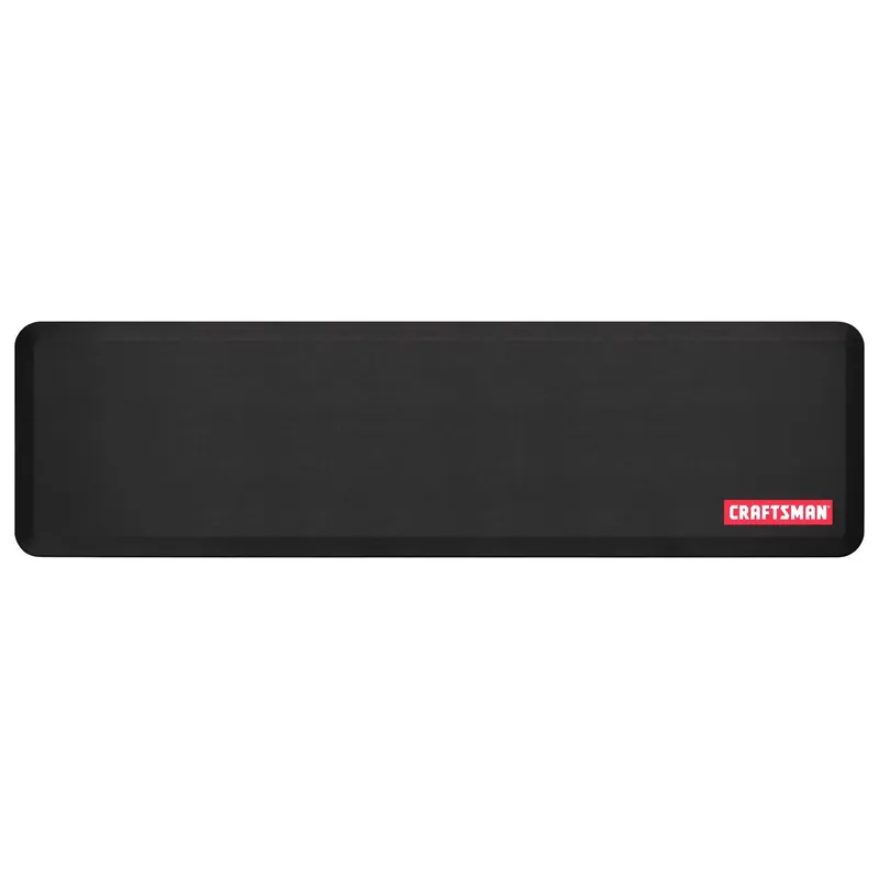 20 In. W X 72 In. L Black Polyurethane Foam Anti Fatigue Mat