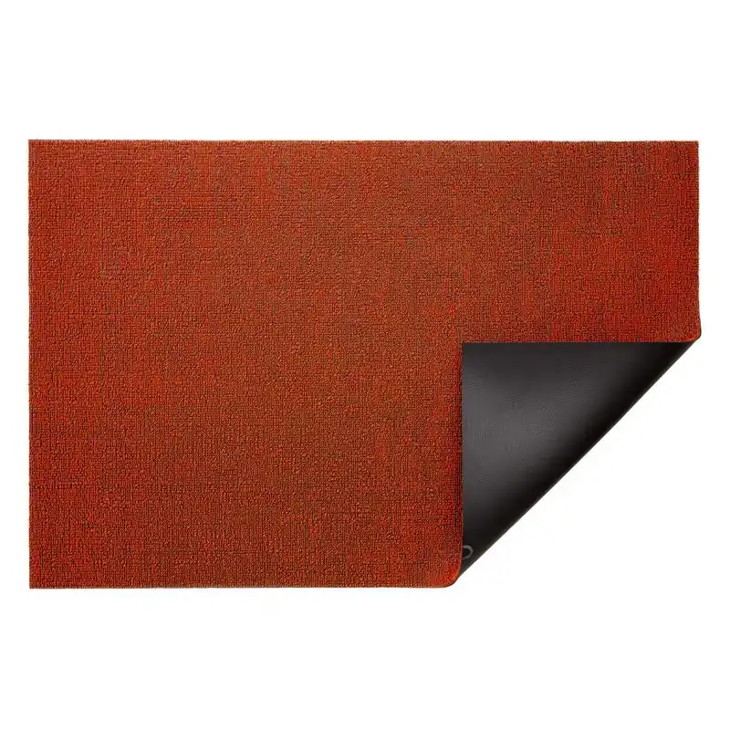 Chilewich 18 In. X 28 In. Orange Solid Vinyl Door Mat, Indoor/outdoor