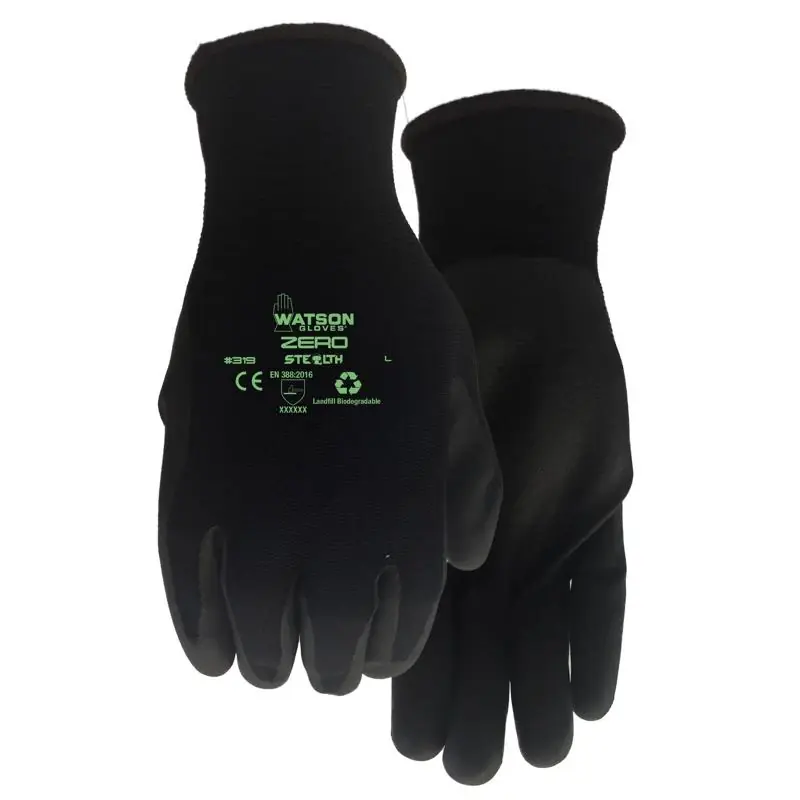 Stealth L Nylon/nitrile Zero Black Gloves - Size L