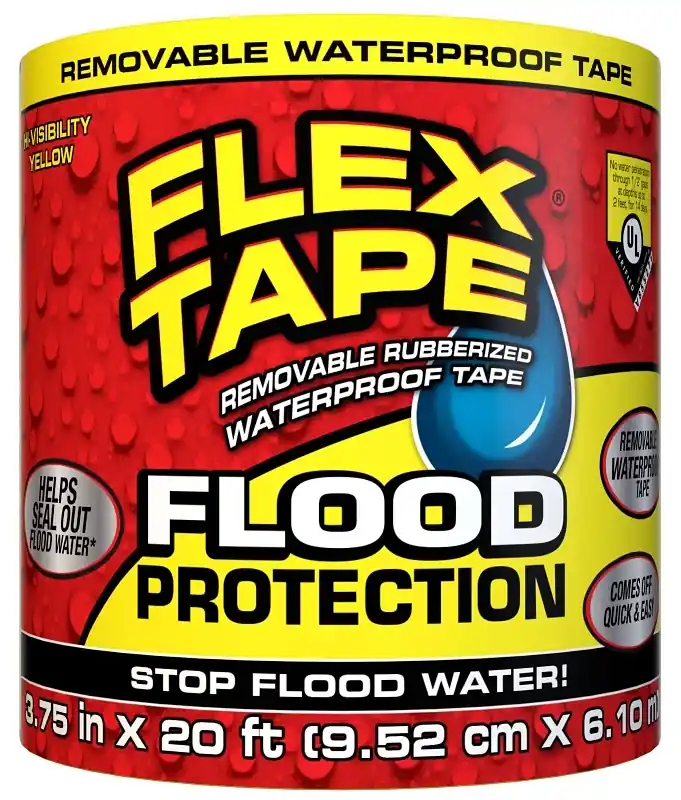 Flex Tape Flood Protection Removable Tape, Yellow 3.75 In. X 20 Ft.