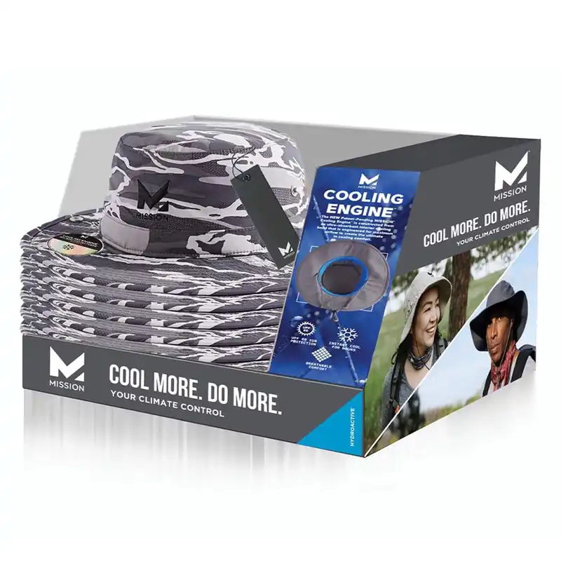 Matrix Cooling Bucket Hat, Camo Silver, One Size