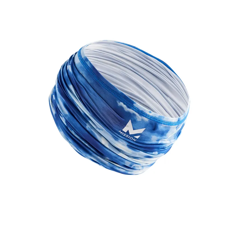 Mission Lapis Blue Cloud Cooling Neck Gaiter 1 Pk