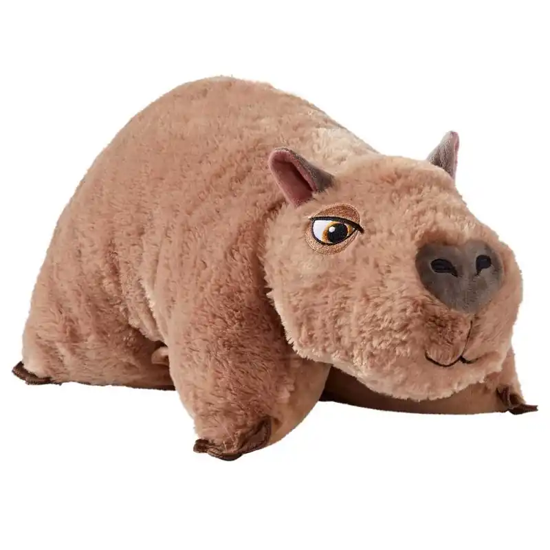 My Pillow Pets Plush Capybara Pillow Toy Brown 14.45 X 9.45 X 4.15