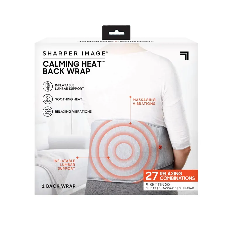 Sharper Image Calming Heat Back Wrap Fabric 1 Pk