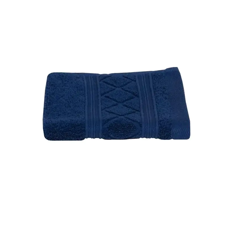 Radiance Navy Cotton Washcloth 12 X 12 Inches - Single Piece