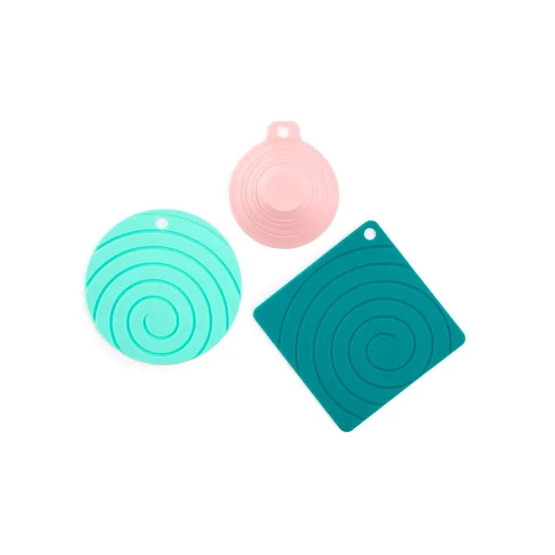 Core Kitchen Assorted Silicone Jar Grips, 3 Piece Set, Dishwasher Safe