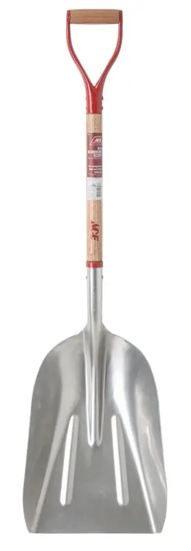 Aluminum 13 In. W X 45 In. L General Purpose Scooper With Wood Handle