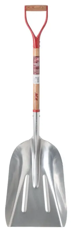 14 Steel 27 In. Wood D-handle Aluminum Scoop Shovel
