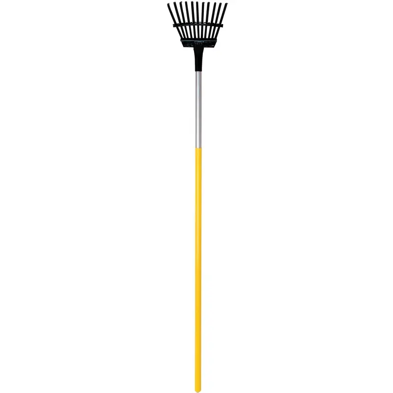 55.32 In. 11 Tine Steel Shrub Rake With Steel Handle