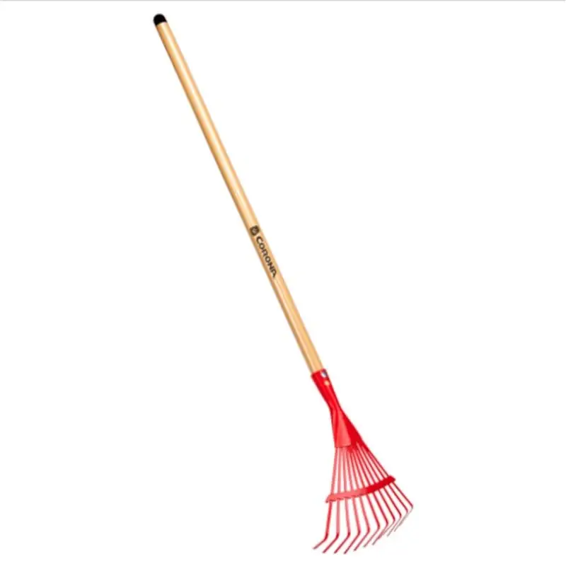 Corona 38.39 Inch 11 Tine Metal Kids Rake With Wood Handle