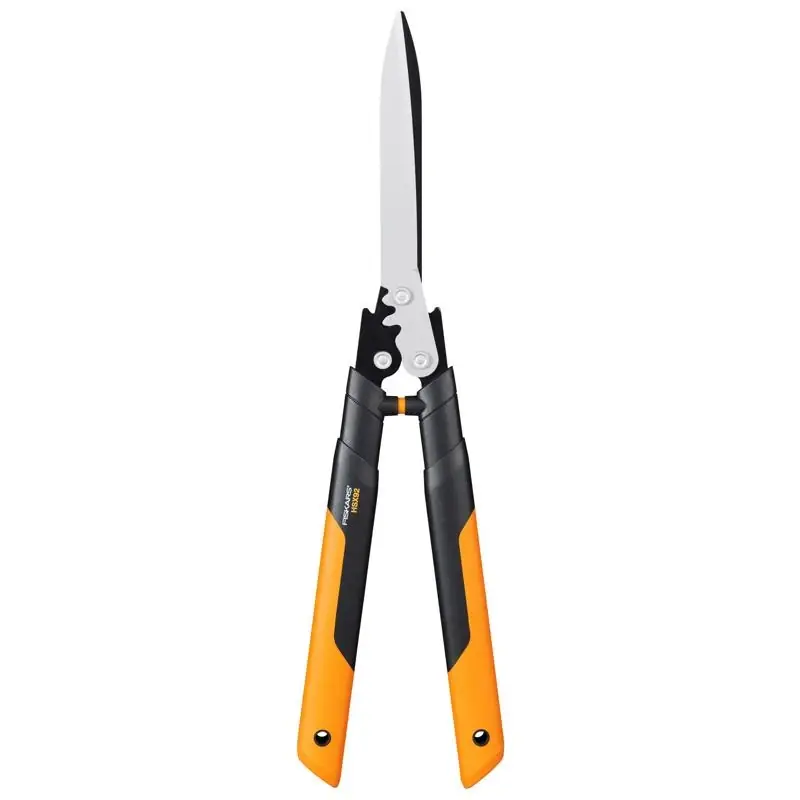 Fiskars Powergear 1072206 Stainless Steel Straight Edge Hedge Shears 8.58 Blade