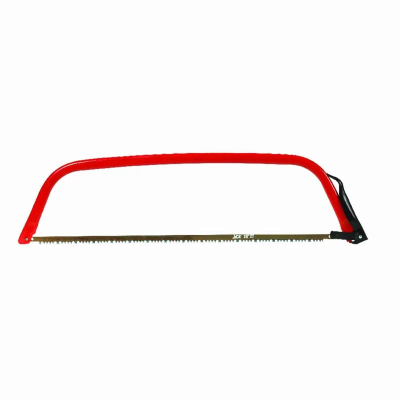 30 In. Carbon Steel Raker Tooth Bow Saw With Triple Teeth Blade