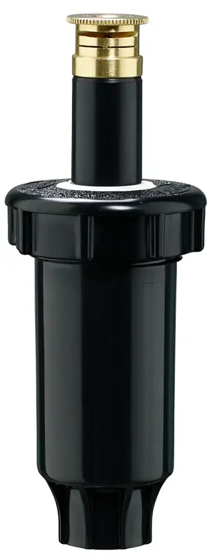 Pro Series Sprinkler Head, Half Pattern Twin Spray, Brass Nozzle, 2-In. Pop-Up