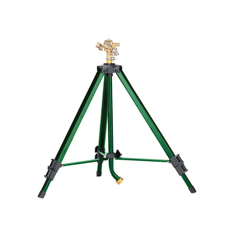 Zinc Tripod Base Impulse Sprinkler For Large Lawns And Gardens, 7800 Sq Ft Coverage