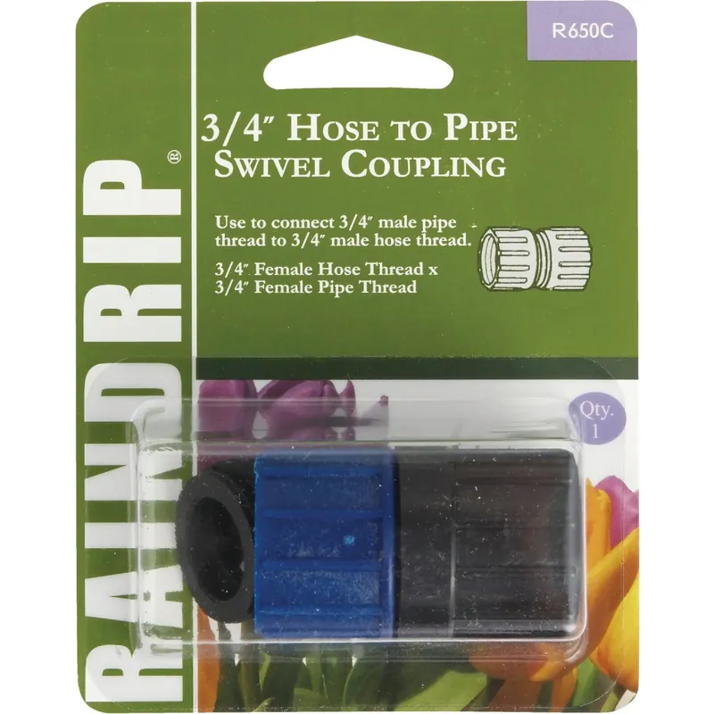 Raindrip 3/4 In. Threaded Drip Irrigation Swivel Adapter 1 Pk