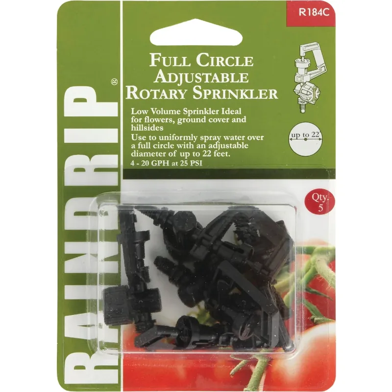 Raindrip Full-Circle Drip Irrigation Micro Spray 20 Gph 5 Pk