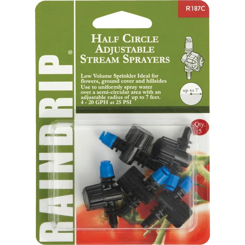 Raindrip Half-Circle Drip Irrigation Micro Spray 20 Gph 5 Pk