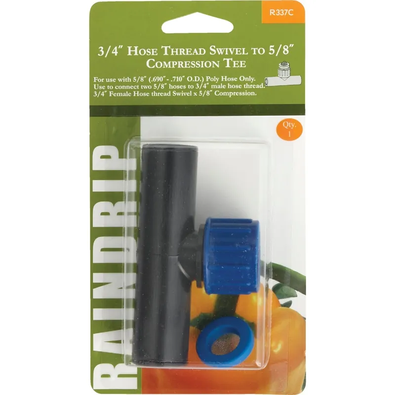 Raindrip 3/4 In. Compression Drip Irrigation Tee 1 Pk