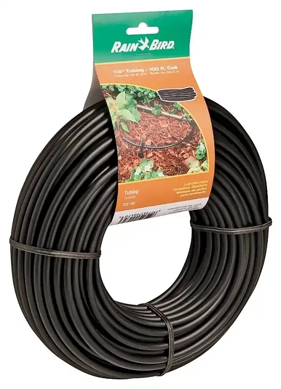 1/4 In. X 100 Ft. Black Plastic Blank Drip Tubing For Irrigation