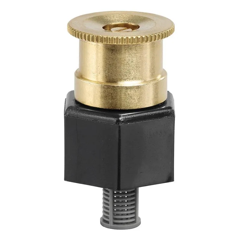 Shrub Sprinkler, 15 Ft. Adjustable Brass Nozzle, 1/2 In. Riser