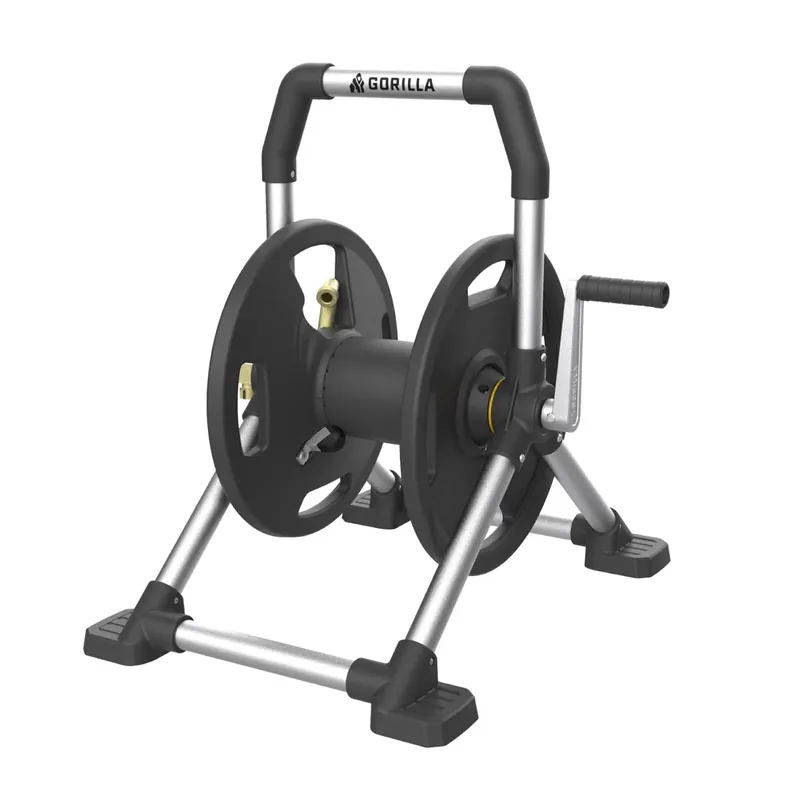 150 Ft. Black/gray Retractable Free Standing Hose Reel Cart