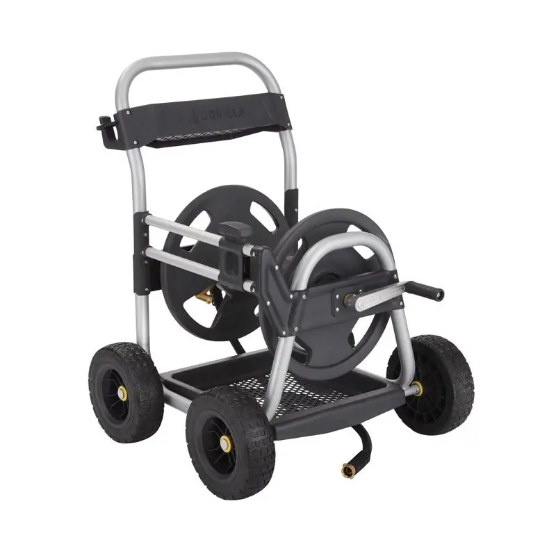 Gorilla 250 Ft. Black/gray Wheeled Hose Reel Cart - Grc-250g