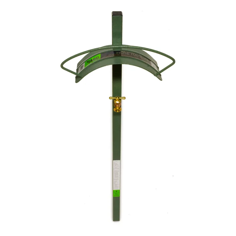 150 Ft. Green Free Standing Hose Hanger With Faucet - Model Hcf-3
