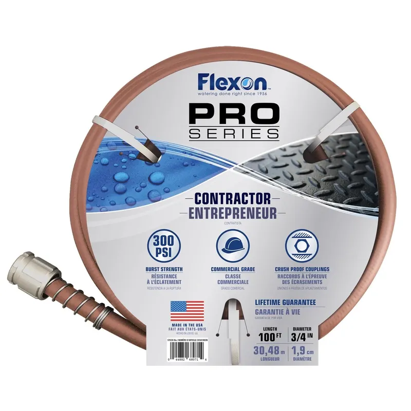 Pro Series 3/4 In. Diameter X 100 Ft. Length Heavy Duty Contractor Grade Hose