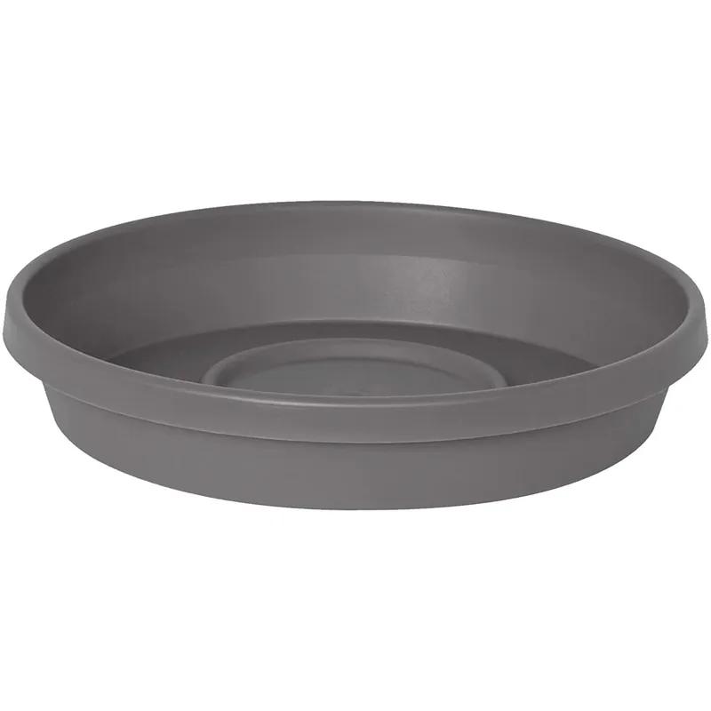 Terra 20 In. Charcoal Plastic Plant Saucer For 17-24 In. Planters