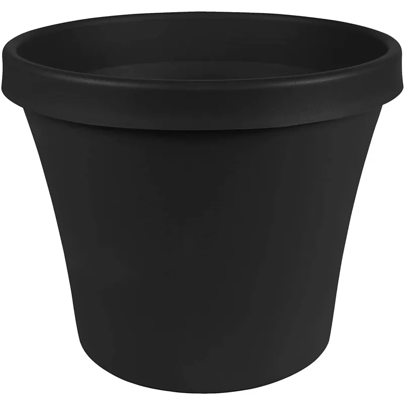 Terra 14.2 In. H X 16 In. D Black Plastic Planter - Model Tr1600