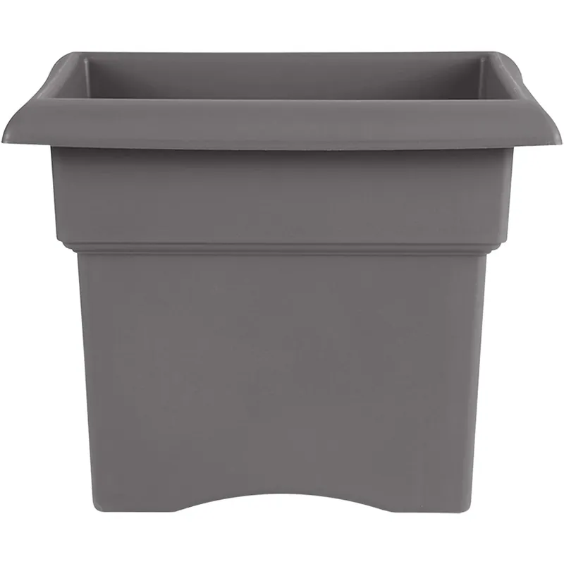 Veranda 18 In. Charcoal Resin Planter Box - Durable & Uv Resistant