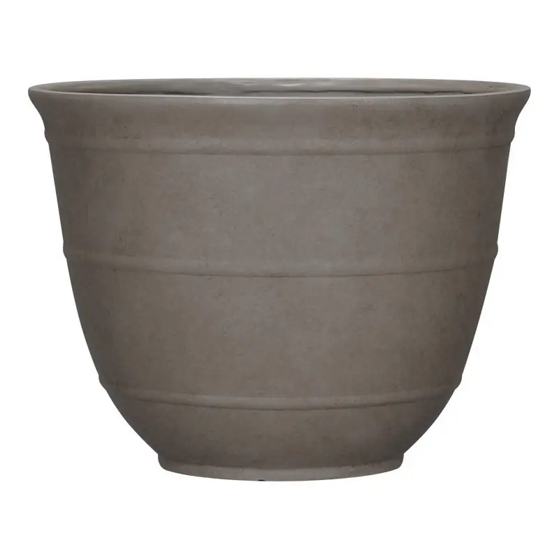 L&g 9.6 In. H X 12 In. W Polyresin Brighton Planter Mocha