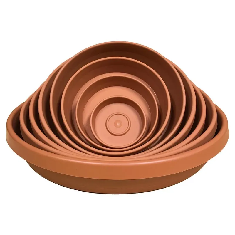Terra Saucer, Terra Cotta Color Resin, For 11 - 16 In. Planter