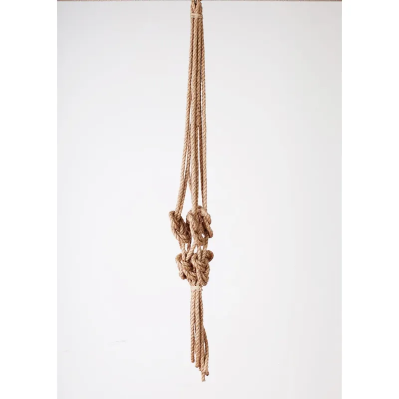 Primitive Planters Natural Jute 30 In. H Knotted Plant Hanger 1 Pk