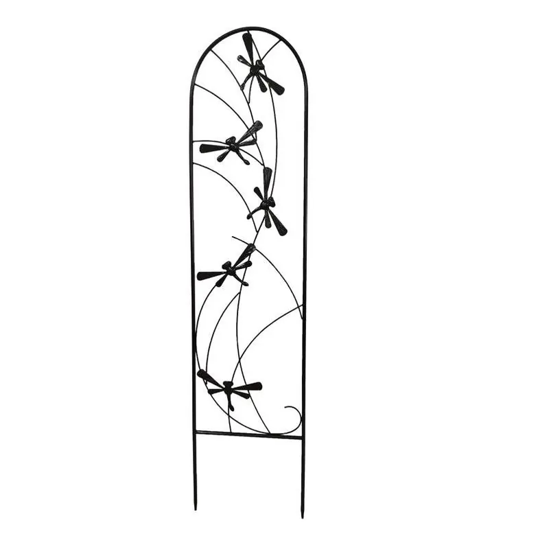 40‑Inch Black Steel Pot Trellis – Outdoor Plant Support By Living Accents