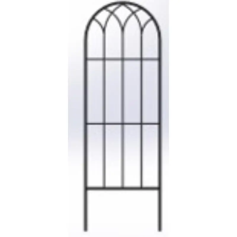 Living Accents 24 Inch Black Steel Trellis For Indoor And Outdoor Use