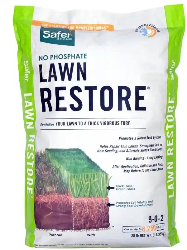 Safer Brand Lawn Restore All-Purpose Lawn Fertilizer For All Grasses 5000 Sq Ft