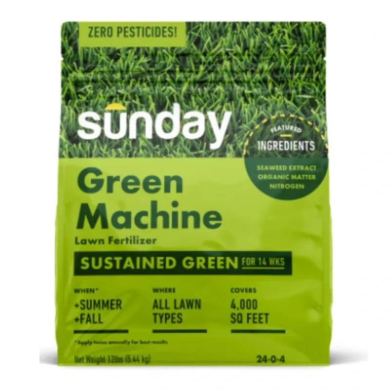 Sunday Green Machine All‑Purpose Lawn Fertilizer – 4000 sq ft Coverage