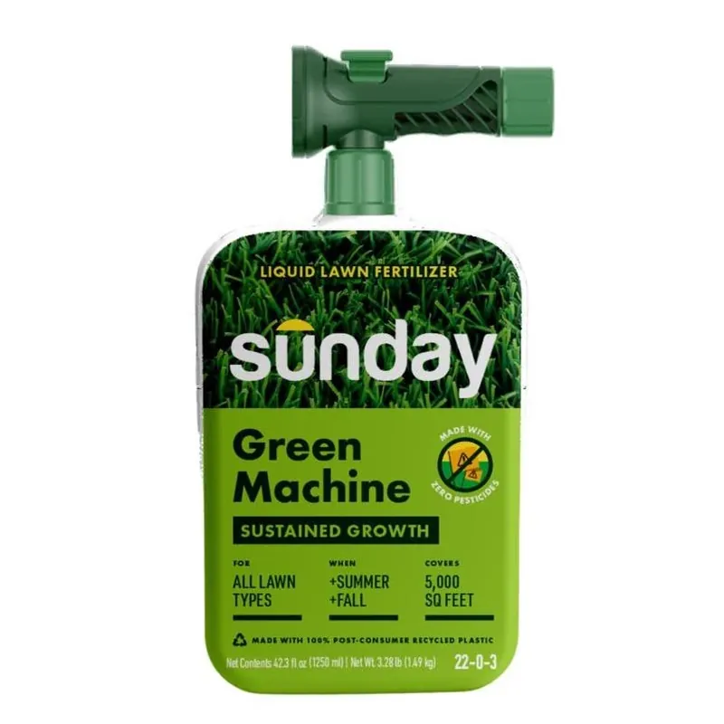 Sunday Green Machine 22‑0‑3 Liquid Lawn Fertilizer – 5,000 sq ft Coverage
